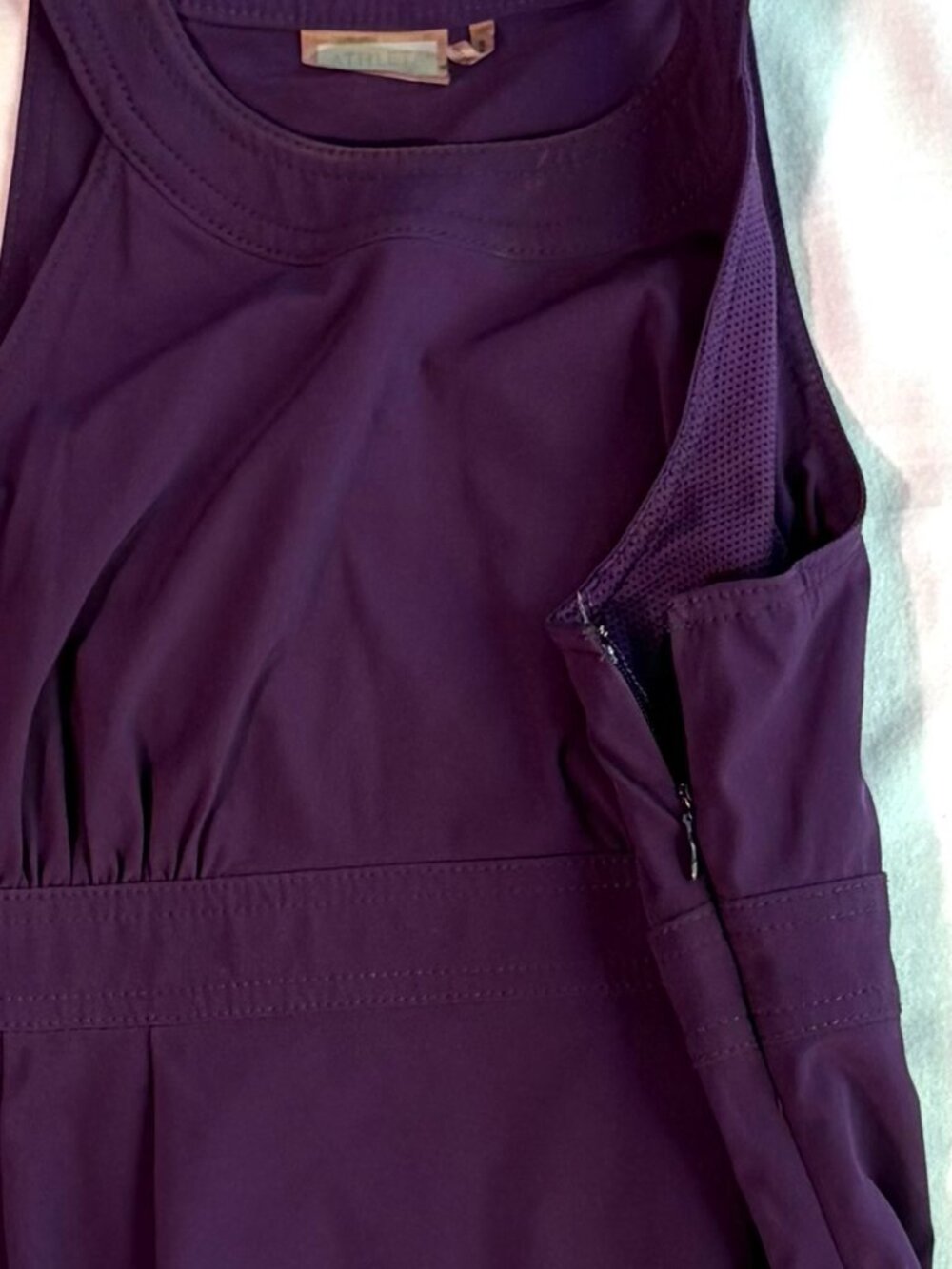 Athleta sport mini dress 2 purple stretch - Picture 4 of 9